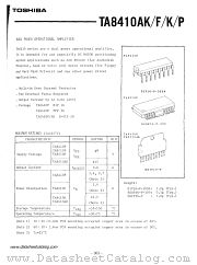 TA8410F datasheet pdf TOSHIBA