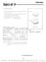 TA8414F datasheet pdf TOSHIBA