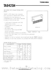 TA8425H datasheet pdf TOSHIBA