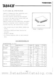 TA8443F datasheet pdf TOSHIBA