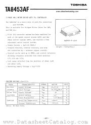 TA8453AF datasheet pdf TOSHIBA