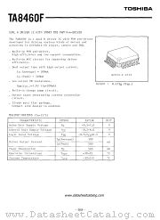 TA8460F datasheet pdf TOSHIBA