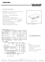 TA8466F datasheet pdf TOSHIBA