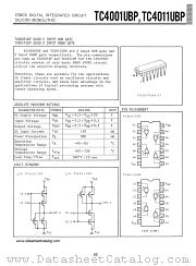 TC4011UBP datasheet pdf TOSHIBA