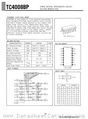 TC4008BP datasheet pdf TOSHIBA