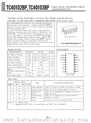 TC40103BP datasheet pdf TOSHIBA