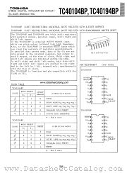 TC40104BP datasheet pdf TOSHIBA