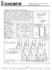 TC4029BP datasheet pdf TOSHIBA