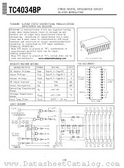 TC4034BP datasheet pdf TOSHIBA