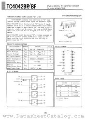 TC4042BF datasheet pdf TOSHIBA