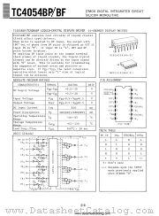 TC4054BF datasheet pdf TOSHIBA