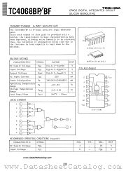 4068BP datasheet pdf TOSHIBA