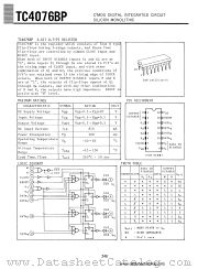 TC4076BP datasheet pdf TOSHIBA