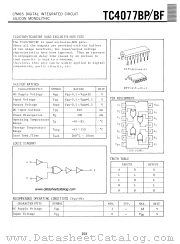 TC4077BF datasheet pdf TOSHIBA