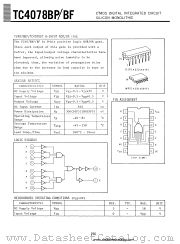 TC4078BP datasheet pdf TOSHIBA