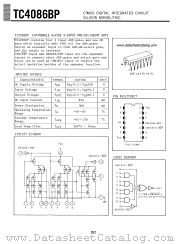 TC4086BP datasheet pdf TOSHIBA