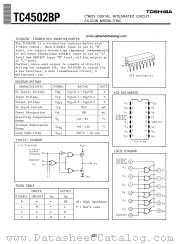 TC4502BP datasheet pdf TOSHIBA