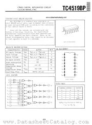 TC4519BP datasheet pdf TOSHIBA