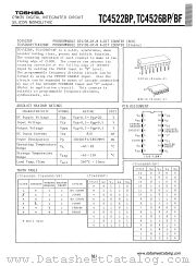 4526BP datasheet pdf TOSHIBA