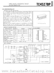 TC4527BP datasheet pdf TOSHIBA