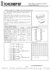 TC4539BP datasheet pdf TOSHIBA