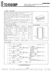 TC4560BP datasheet pdf TOSHIBA