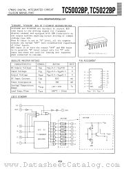 TC5002BP datasheet pdf TOSHIBA