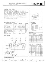 TC5026BP datasheet pdf TOSHIBA