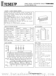 TC5037P datasheet pdf TOSHIBA