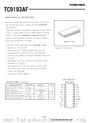 TC9193AF datasheet pdf TOSHIBA