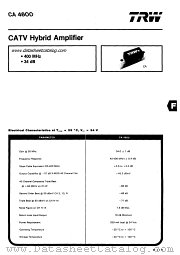 CA4600 datasheet pdf TRW