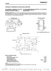 uA741PC datasheet pdf TUNGSRAM