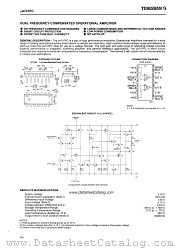 uA747PC datasheet pdf TUNGSRAM