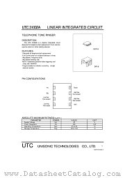 UTC31002A datasheet pdf Unisonic Technologies