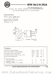 BFW46 datasheet pdf VALVO