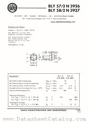 BLY58 datasheet pdf VALVO