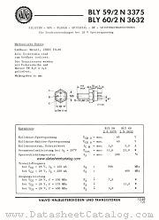 BLY60 datasheet pdf VALVO