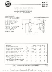 BLY89 datasheet pdf VALVO