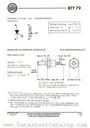 BTY79 datasheet pdf VALVO