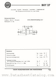 BXY27 datasheet pdf VALVO