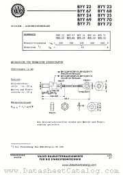 BYY71 datasheet pdf VALVO