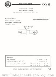 CXY13 datasheet pdf VALVO