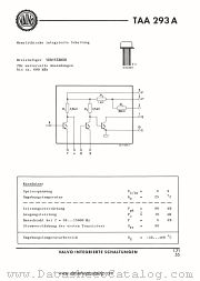 TAA293A datasheet pdf VALVO