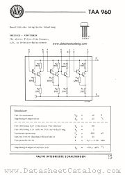 TAA960 datasheet pdf VALVO