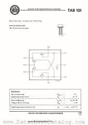 TAB101 datasheet pdf VALVO