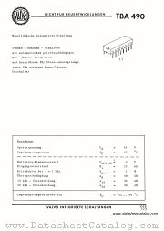 TBA490 datasheet pdf VALVO