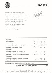 TBA690 datasheet pdf VALVO