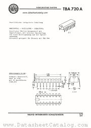 TBA720A datasheet pdf VALVO