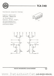 TCA240 datasheet pdf VALVO