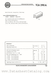 TCA290A datasheet pdf VALVO